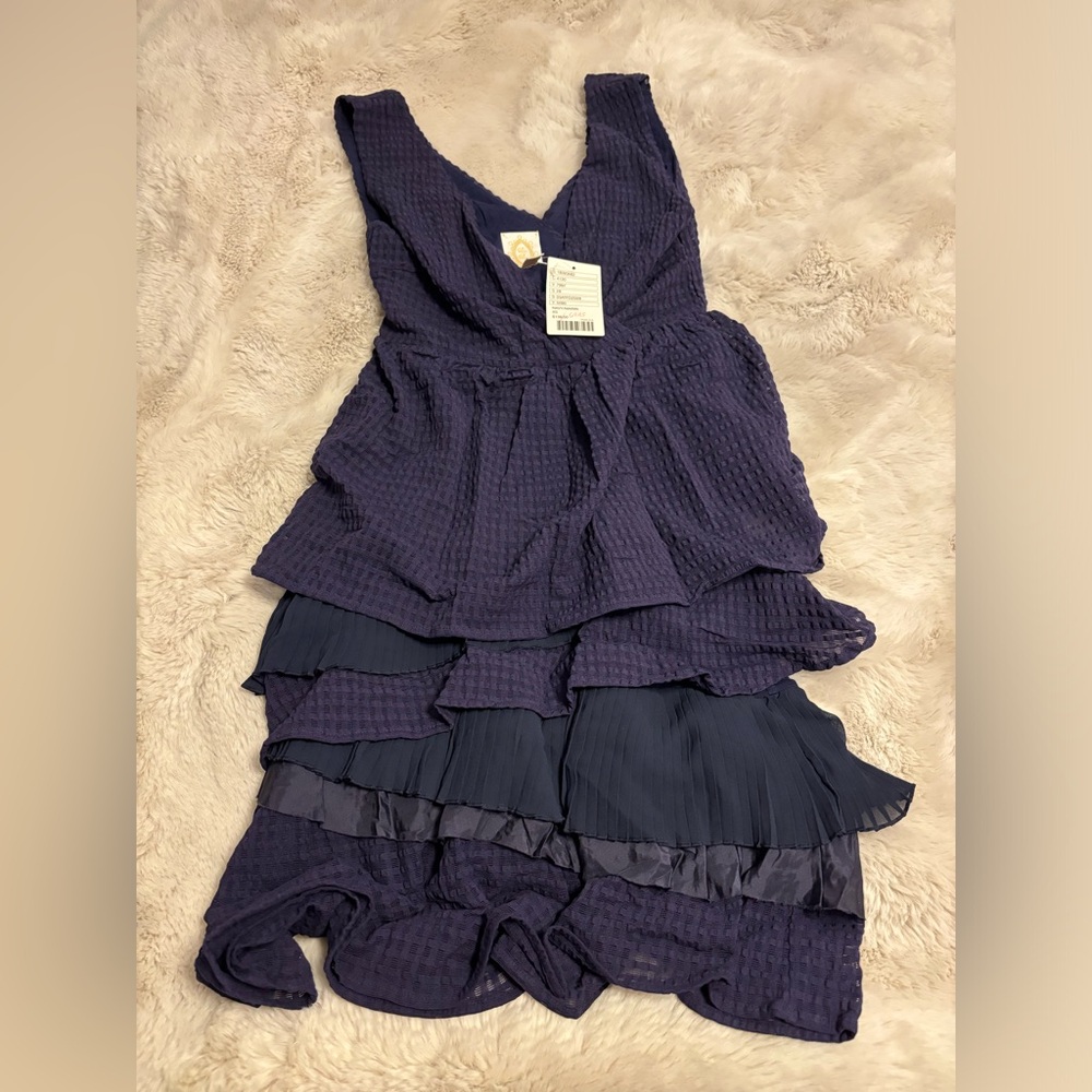 **SOLD** Anthropologie Blue Belle Dress